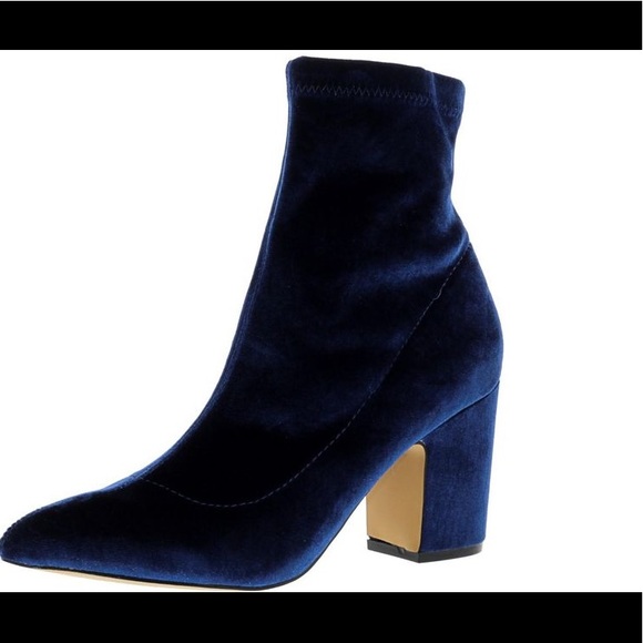 navy blue sock booties